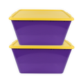 SimplyKleen 14.5-gal. (58-qt.) Fan-Tastic Plastic Storage Containers, 6 Team Color Options,(Pack of 2 or 4)