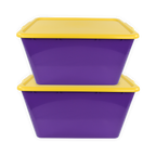 SimplyKleen 14.5-gal. (58-qt.) Fan-Tastic Plastic Storage Containers, 6 Team Color Options,(Pack of 2 or 4)