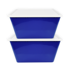 SimplyKleen 14.5-gal. (58-qt.) Fan-Tastic Plastic Storage Containers, 6 Team Color Options,(Pack of 2 or 4)