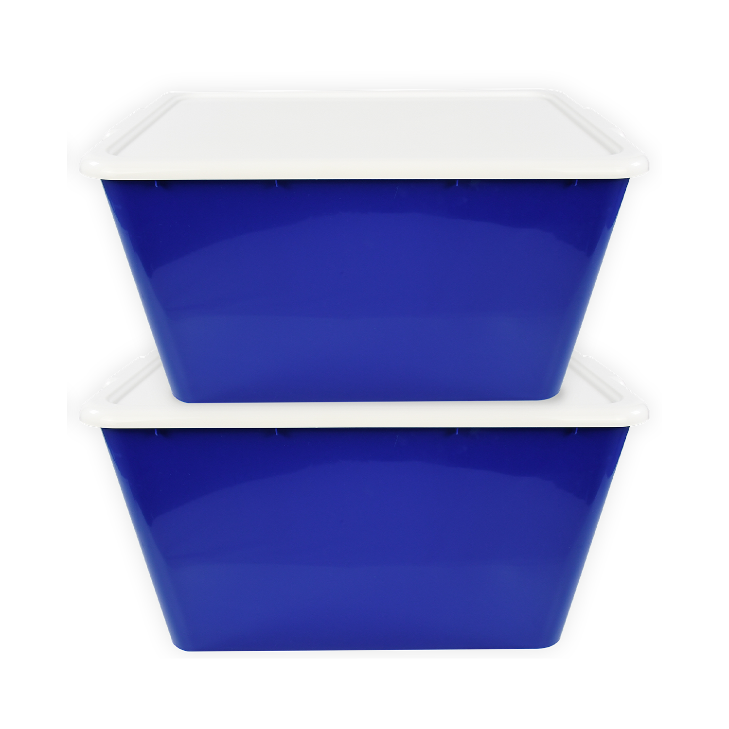SimplyKleen 14.5-gal. (58-qt.) Fan-Tastic Plastic Storage Containers, 6 Team Color Options,(Pack of 2 or 4)