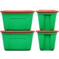 SimplyKleen Large Storage Bins with Lids, 18-Gallon (72-Quart), 4-pack