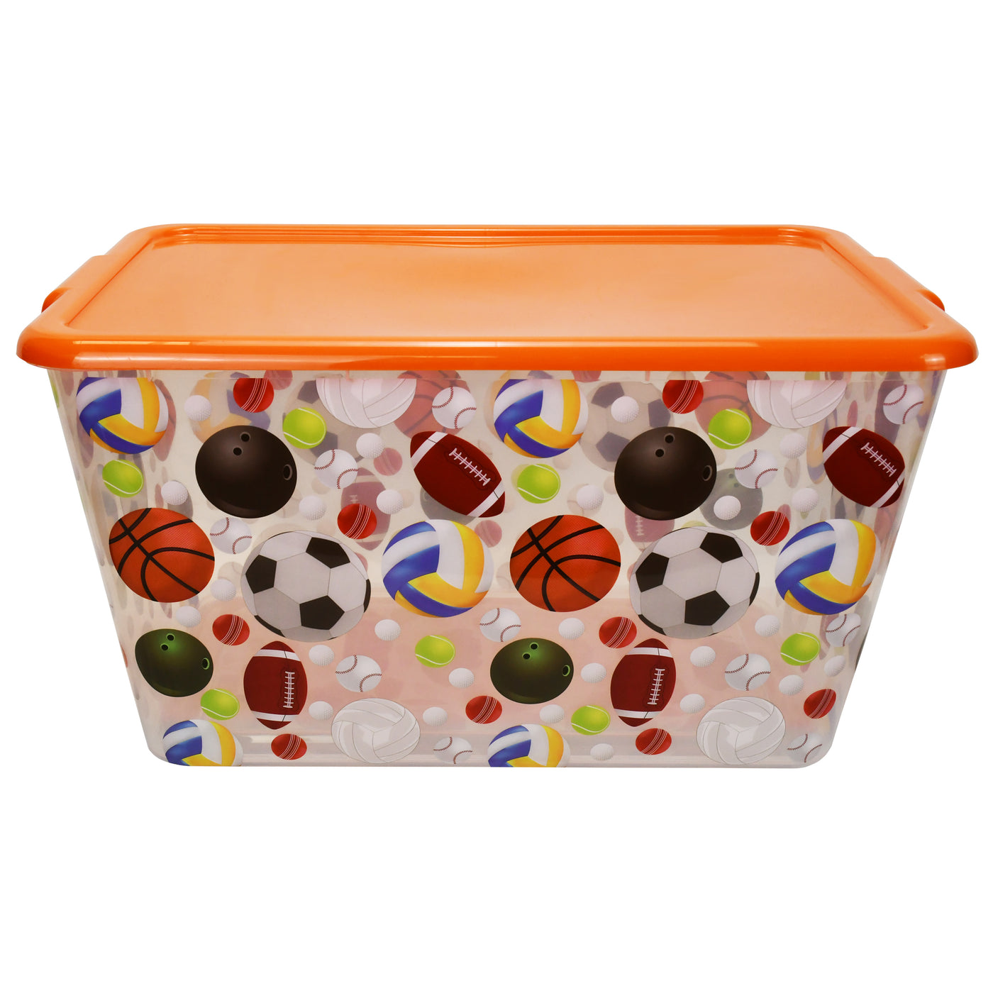 Transparent Storage Container Bins with Lid, Colorful Design Options (Pack of 4)