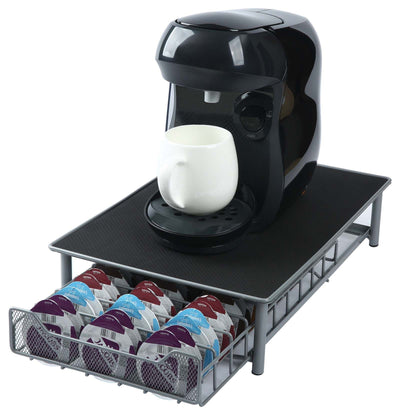 Organize your coffee pods by flavor and color 
