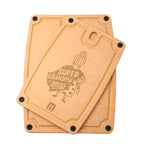 Hansmart 2-pc. Eco-Friendly Etched Composite Reversible Cutting Board Set with Handles