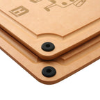 Hansmart 2-pc. Eco-Friendly Etched Composite Reversible Cutting Board Set with Handles