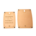 Hansmart 2-pc. Eco-Friendly Etched Composite Reversible Cutting Board Set with Handles