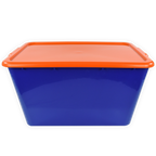SimplyKleen 14.5-gal. (58-qt.) Fan-Tastic Plastic Storage Containers, 6 Team Color Options,(Pack of 2 or 4)