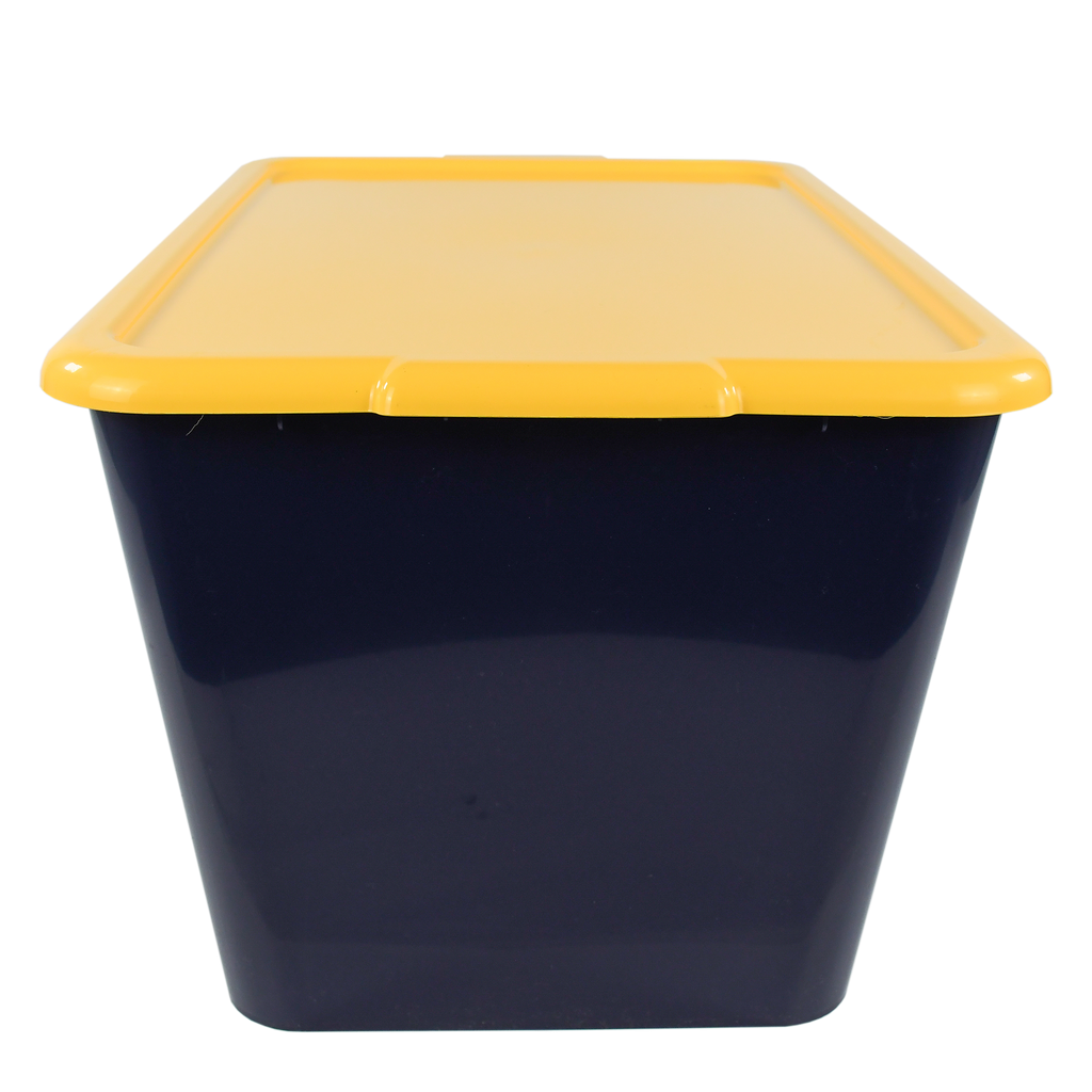 SimplyKleen 14.5-gal. (58-qt.) Fan-Tastic Plastic Storage Containers, 6 Team Color Options,(Pack of 2 or 4)