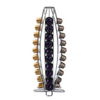 Metal Coffee Pod Holder Rack with 40 Pods Storage, Countertop Stand Nespresso Capsules for Kitchen Office Coffee-ware
