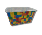 Transparent Storage Container Bins with Lid, Colorful Design Options (Pack of 4)