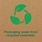 EcoTrend Swirl 48 Piece Black Recycled Stainless Steel and Packaging
