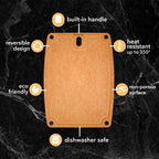 Barenthal 2-pc. Eco-Friendly Composite Reversible Cutting Board Set with Handles