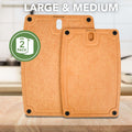Barenthal 2-pc. Eco-Friendly Composite Reversible Cutting Board Set with Handles