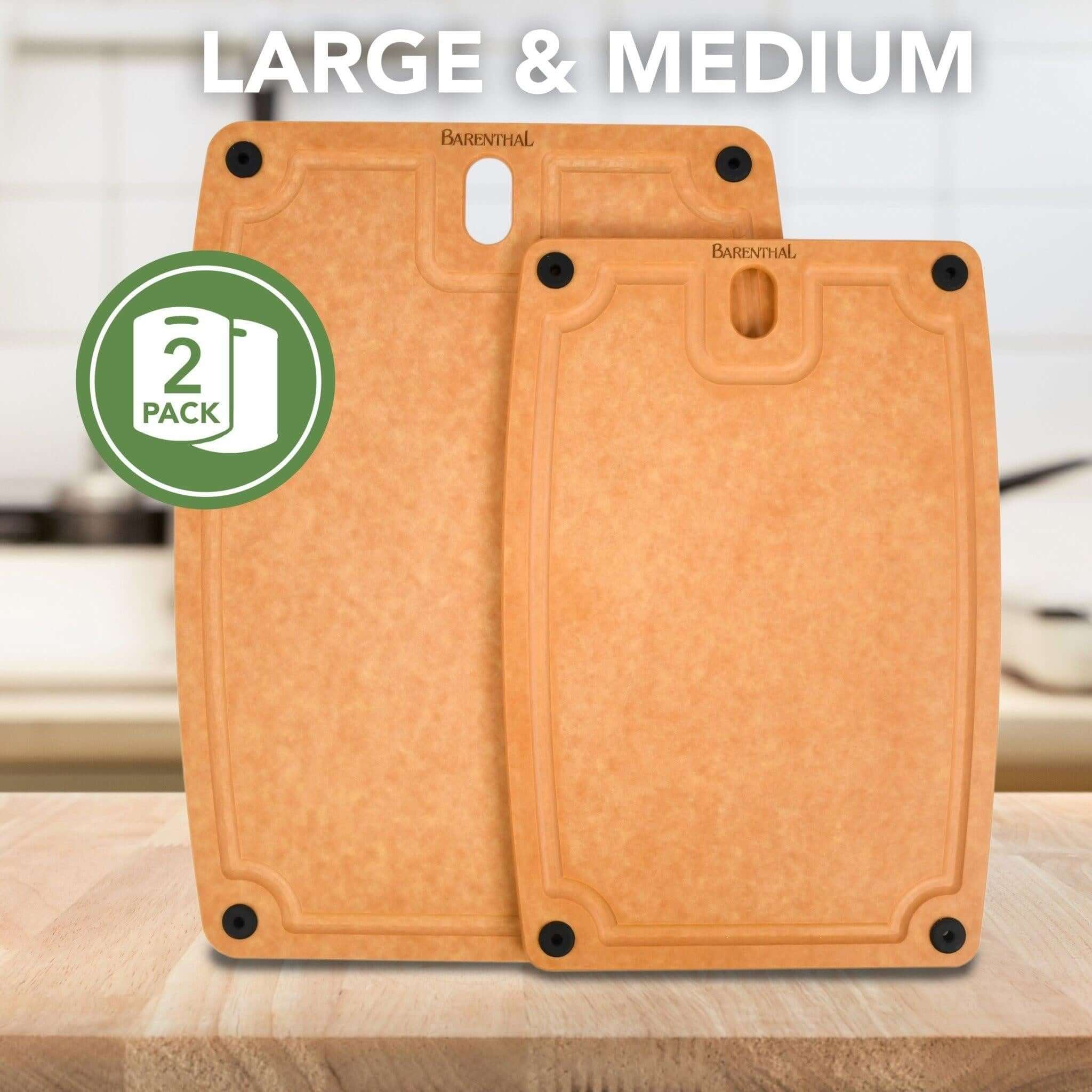 Barenthal 2-pc. Eco-Friendly Composite Reversible Cutting Board Set with Handles