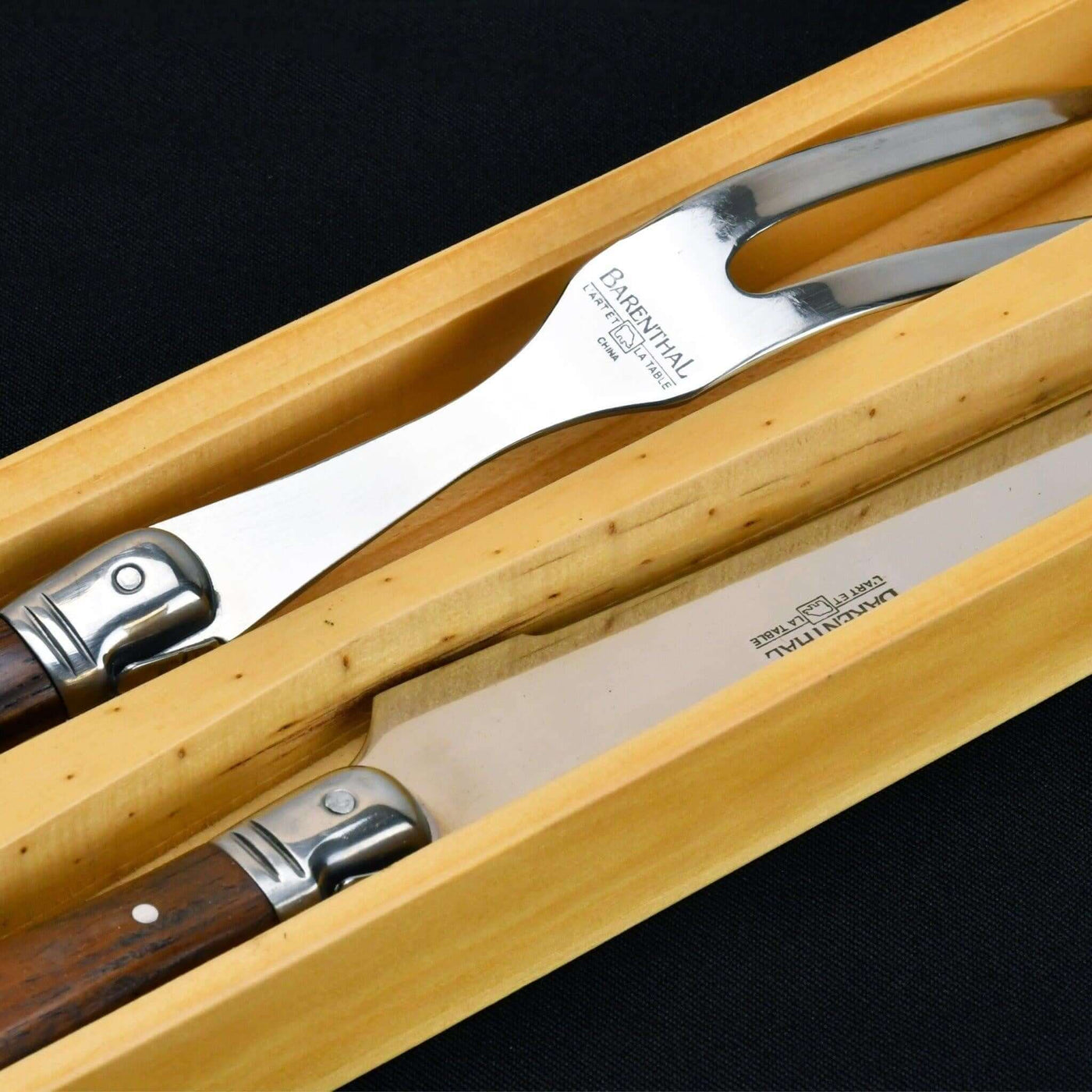 Barenthal 2-piece Carving Set Stainless Steel Blade with Non-Slip Grip Wood Handle