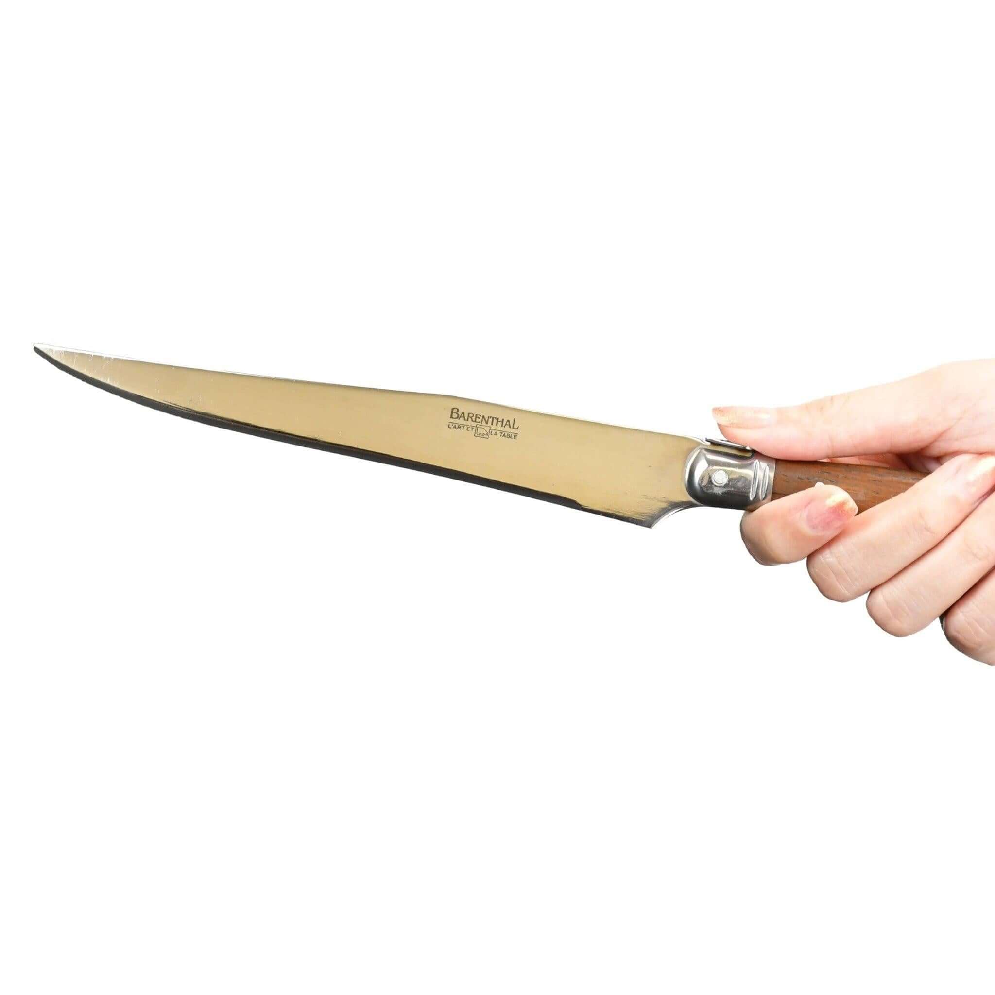 Barenthal 2-piece Carving Set Stainless Steel Blade with Non-Slip Grip Wood Handle