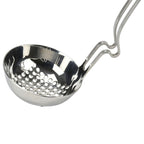 KitchenTrend 2-piece Side Rest Hanging Ladle & Slotted Spoon Strainer Set with Unique S-Curved Handles, Stainless Steel