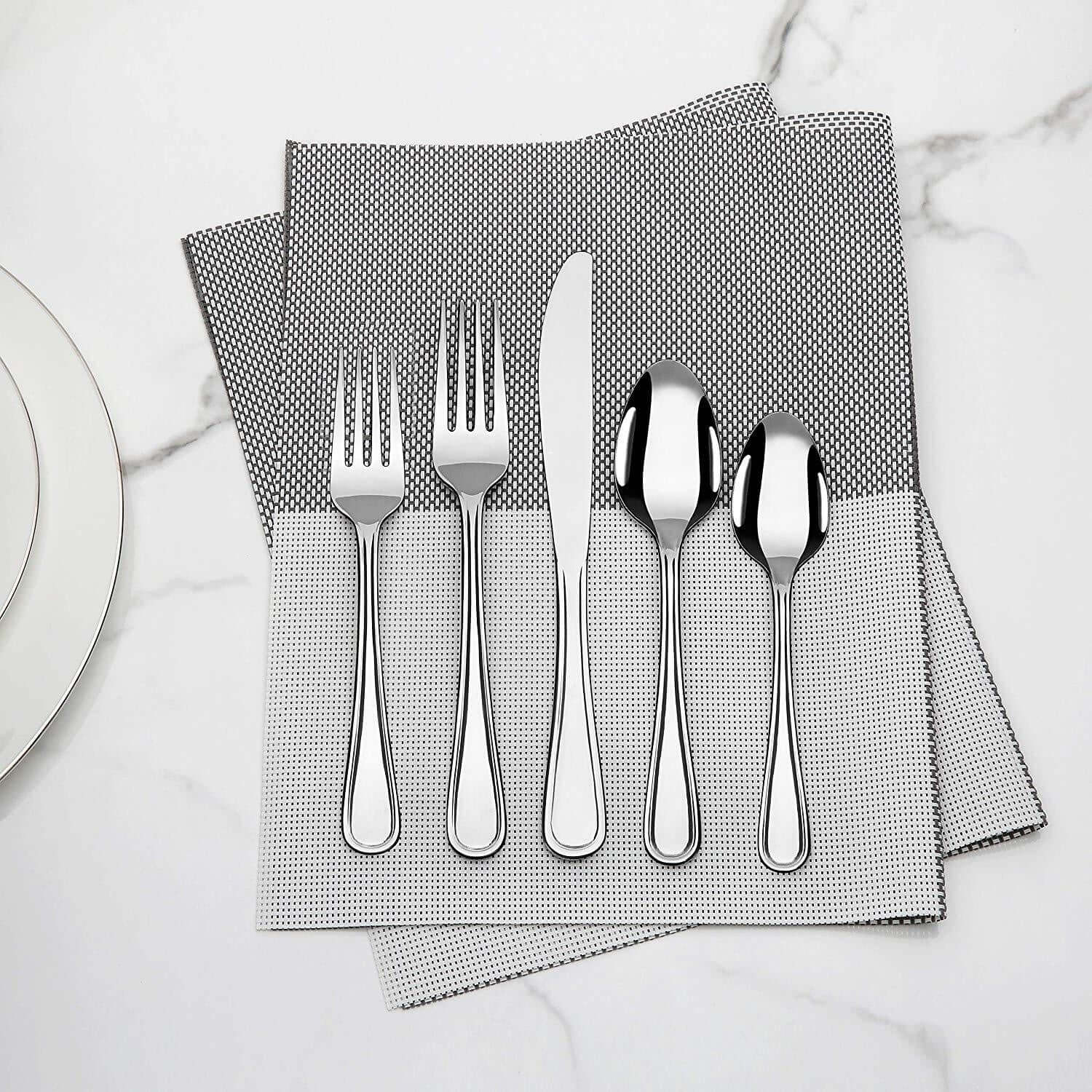 KitchenTrend 20-piece Stainless Steel Silverware Set (Service for 4) Fleet