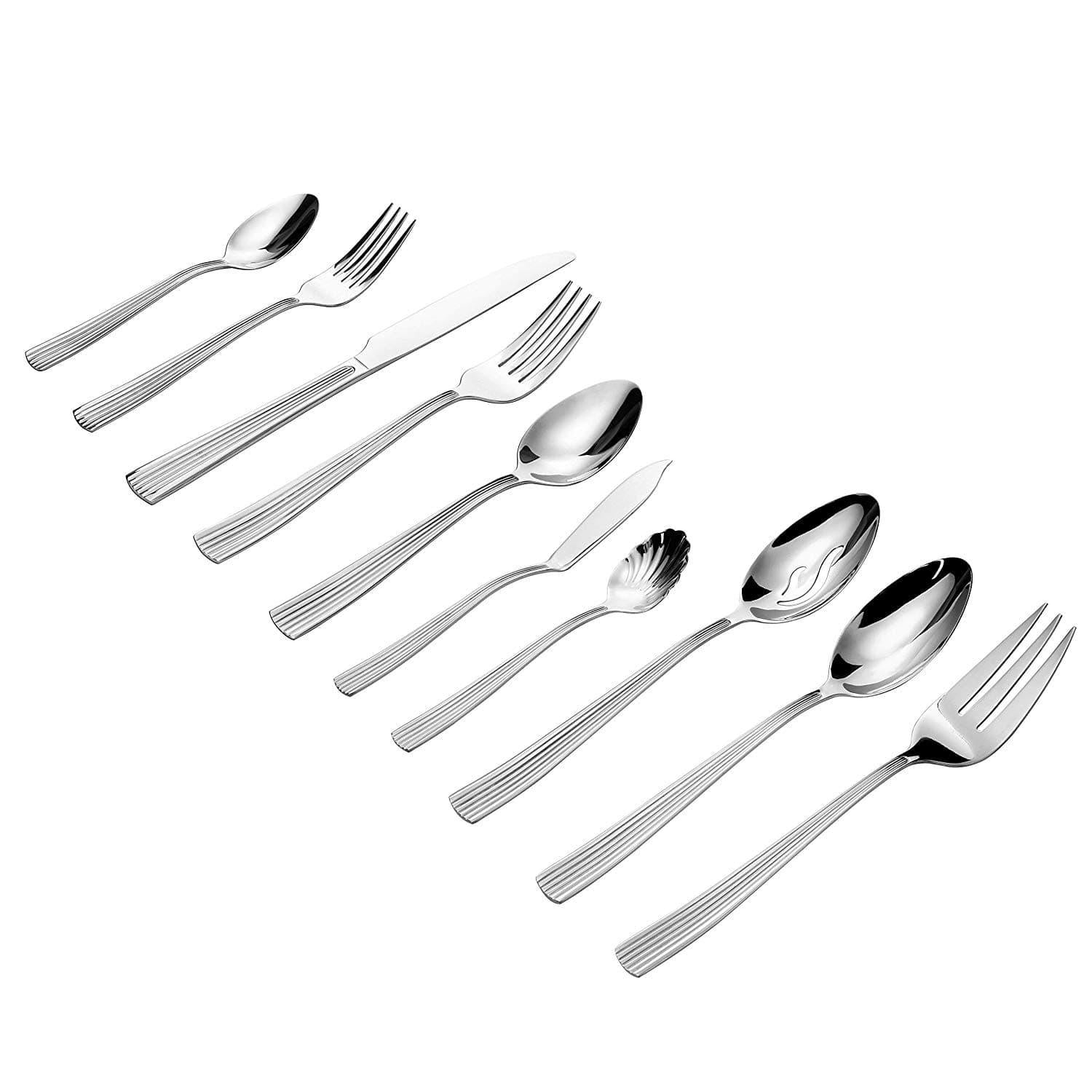 Lorena 20 pcs Silverware Flatware Cutlery Set, Stainless Steel Utensils (Service for 4), Xan