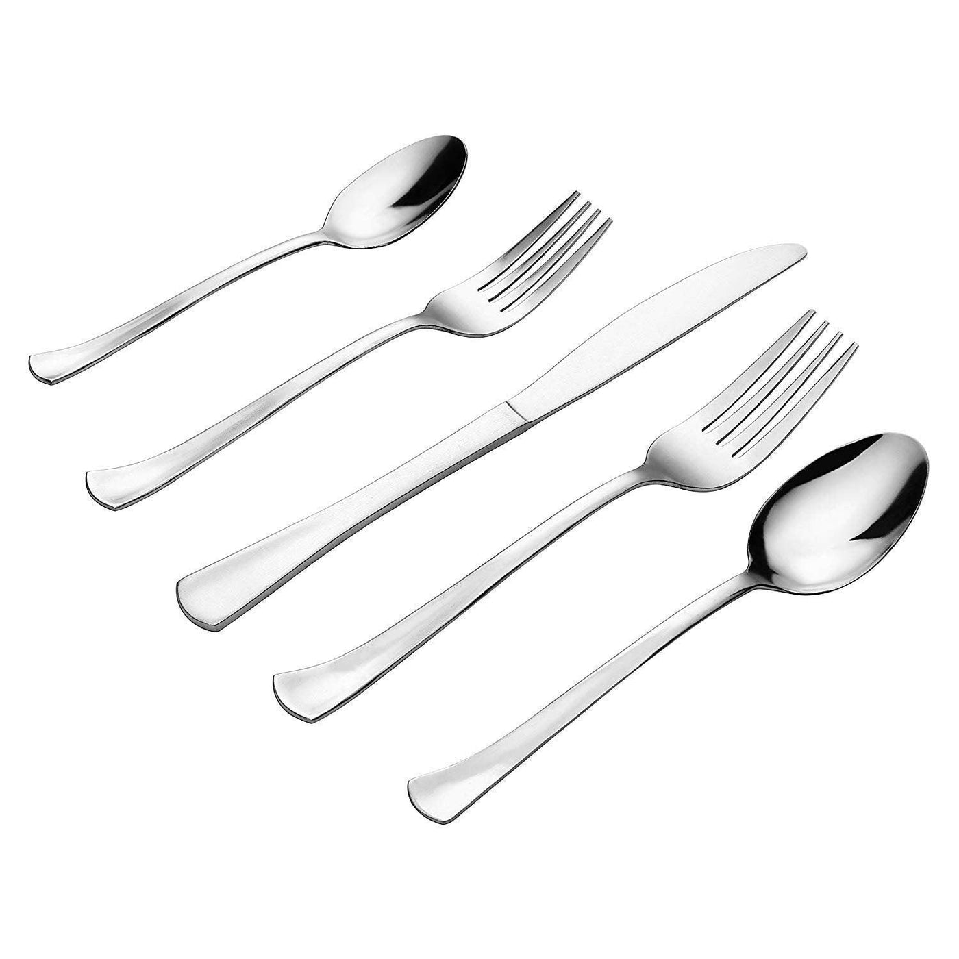 Lorena 20-Piece Stainless Steel Silverware Flatware Cutlery Set, Service for 4, Abra
