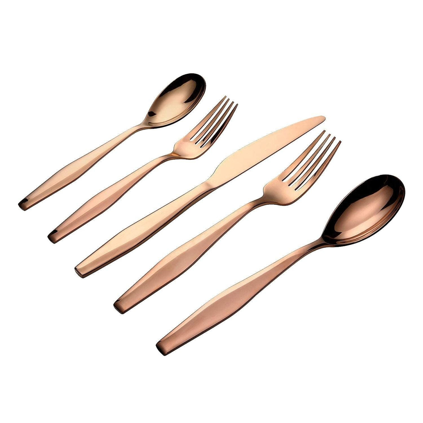 Lorena 20-Piece Stainless Steel Silverware Flatware Cutlery Set, Service for 4, Bibra