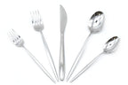 Lorena 20-Piece Stainless Steel Silverware Flatware Cutlery Set, Service for 4, Eclipse