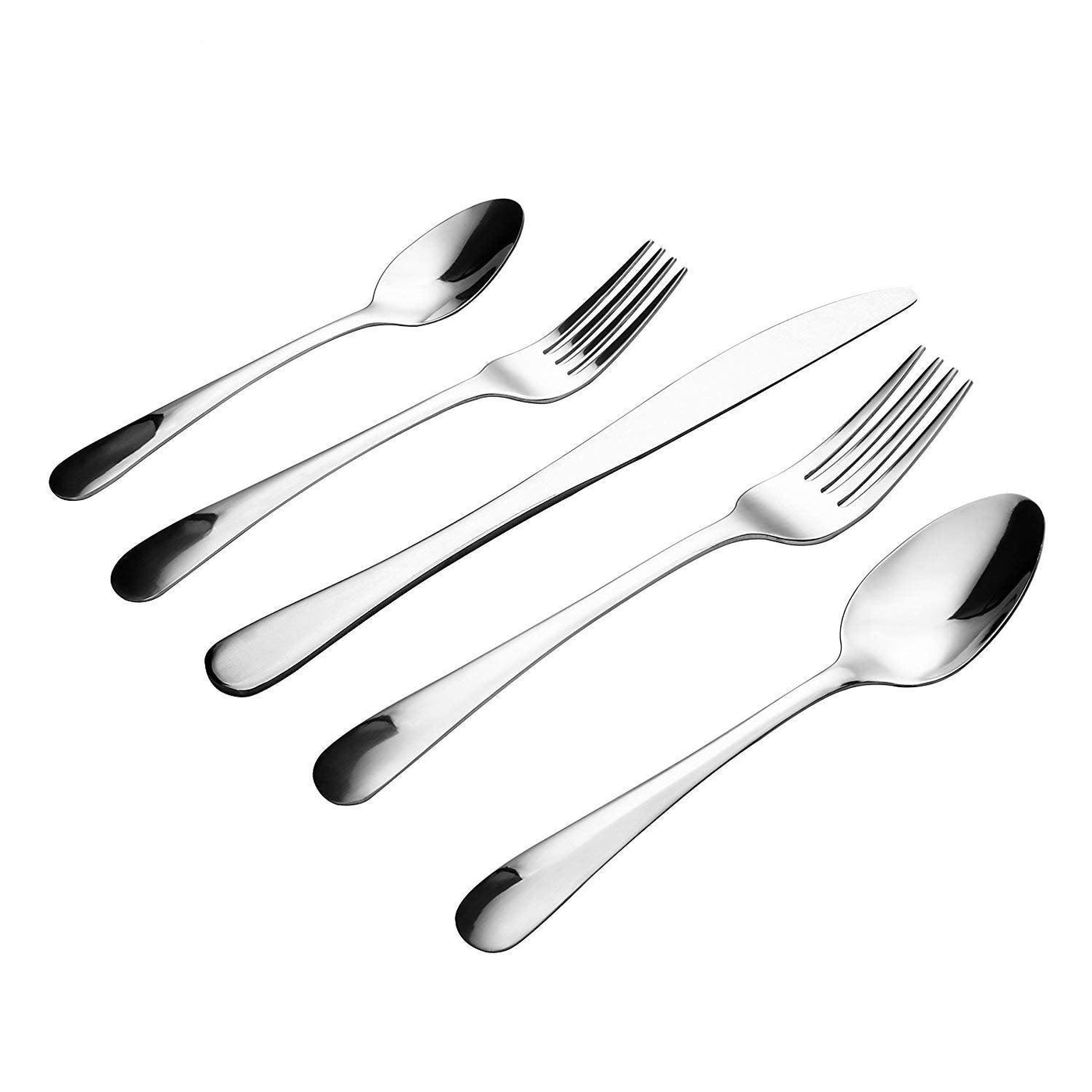 Lorena 20-Piece Stainless Steel Silverware Flatware Cutlery Set, Service for 4, Finne