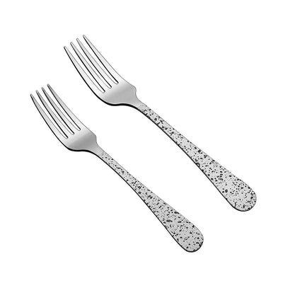 Lorena 20-Piece Stainless Steel Silverware Flatware Cutlery Set, Service for 4, French Vanilla