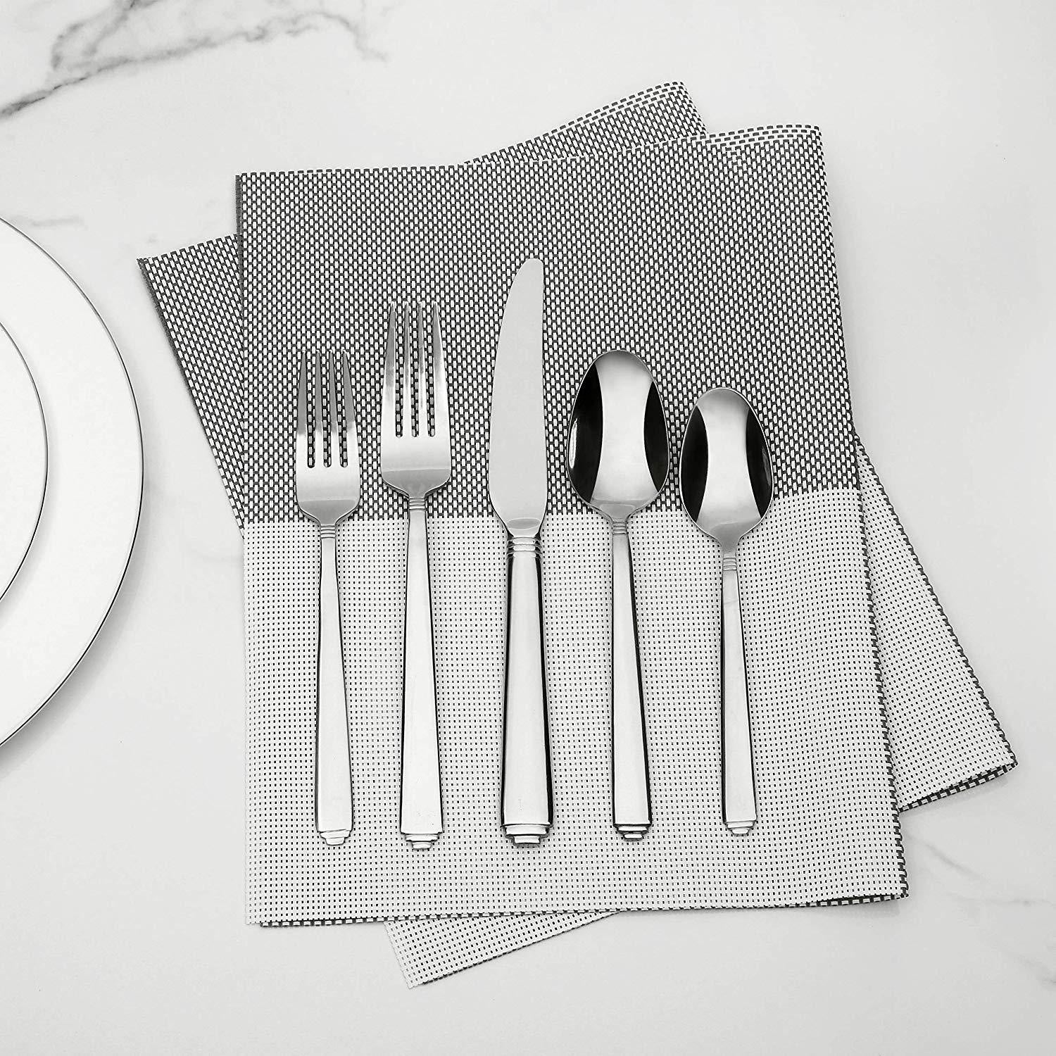 Lorena 20-piece Stainless Steel Silverware Set , Service for 4, FLUGH