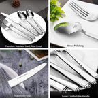 Lorena 20-piece Stainless Steel Silverware Set , Service for 4, FLUGH