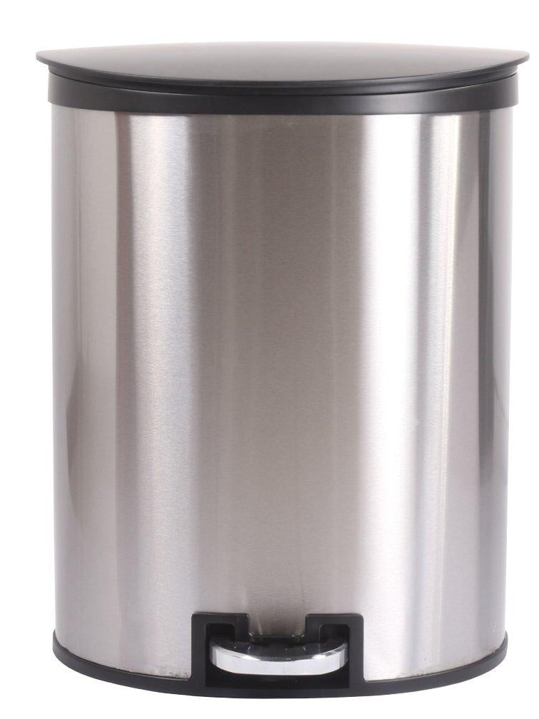 SimplyKleen Corinth  Stainless Steel Trash Can with Lid