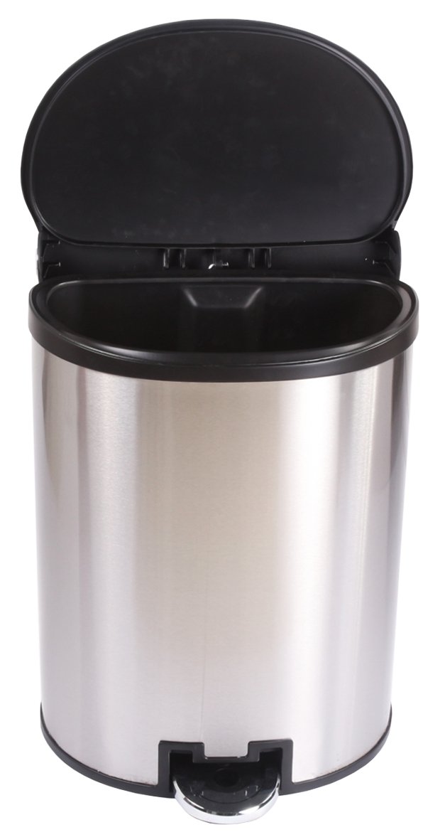 SimplyKleen Corinth  Stainless Steel Trash Can with Lid