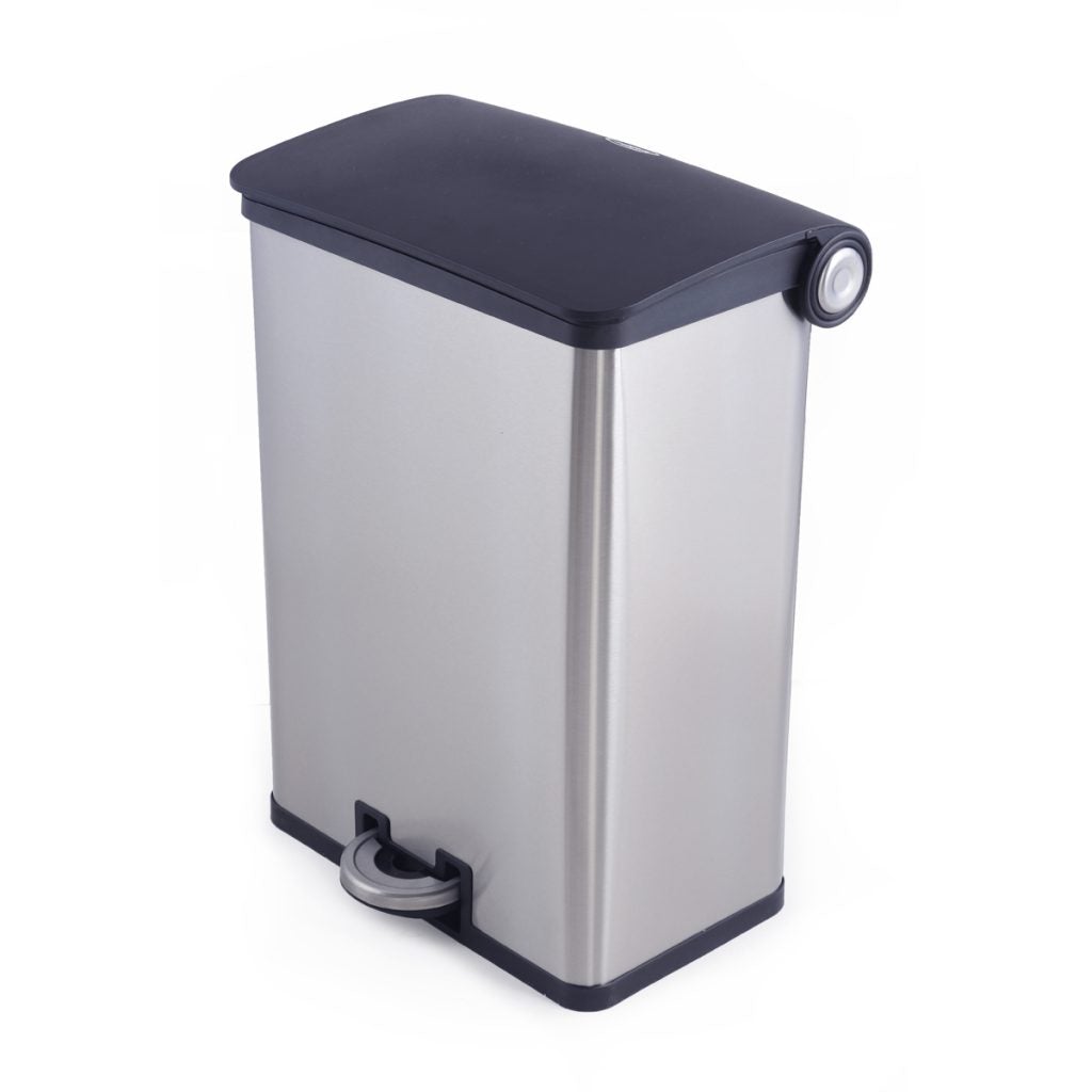 SimplyKleen Corinth  Stainless Steel Trash Can with Lid
