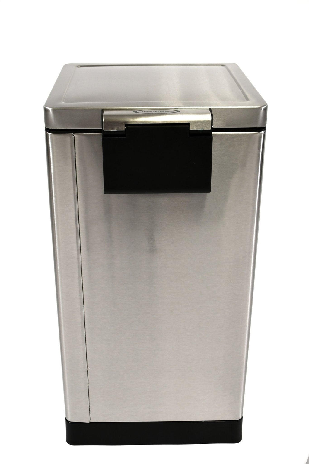 SimplyKleen Kleen-Fit 7.9-Gallon Square Stainless Steel Trash Can with Lid