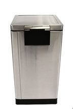 SimplyKleen Kleen-Fit 7.9-Gallon Square Stainless Steel Trash Can with Lid