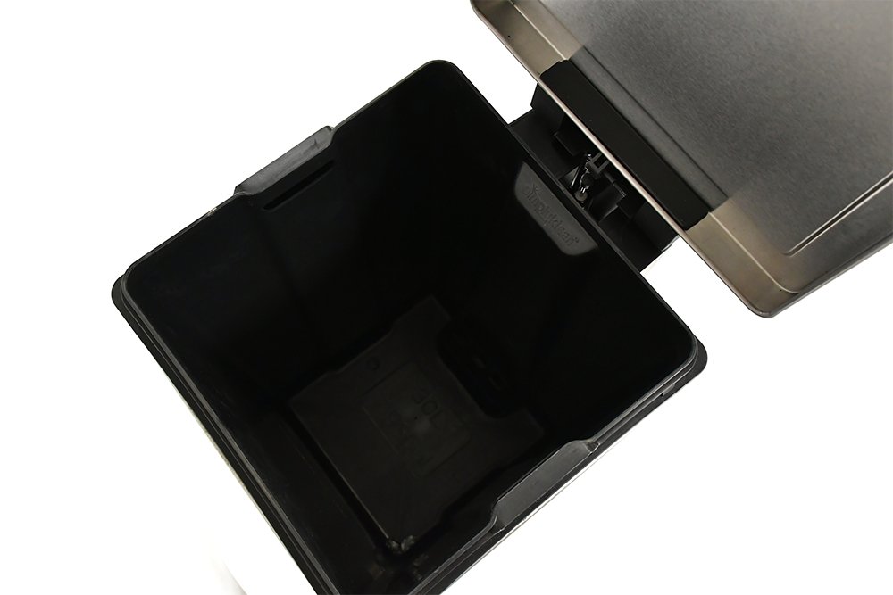 SimplyKleen Kleen-Fit 7.9-Gallon Square Stainless Steel Trash Can with Lid
