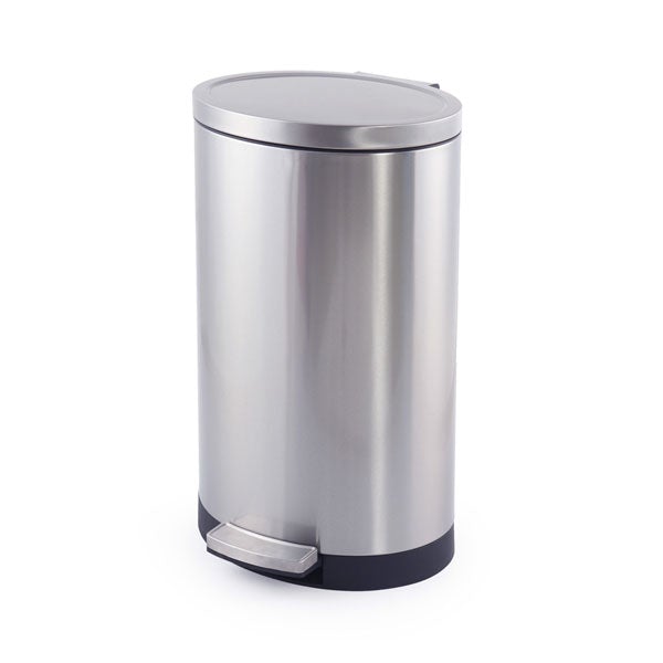 SimplyKleen Kleen-Fit Stainless Steel Trash Can with Lid