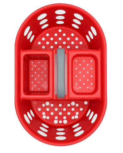 SimplyKleen Set of 2 Plastic Shower Caddy Storage Organizer Basket